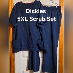 Dickies Navy Blue Scrub Set - Top & Pants